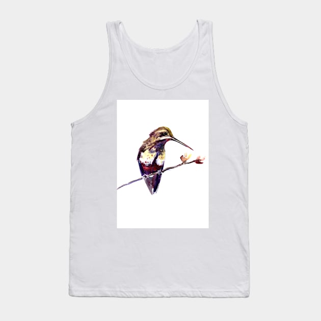 Elegant Hummingbird Tank Top by surenart